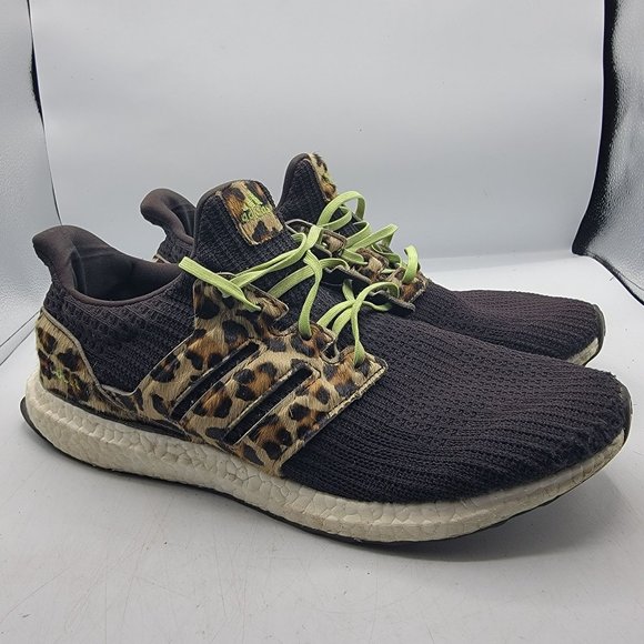 Adidas UltraBoost DNA Mens 12 Animal Pack Leopard Print Black Shoes FZ2731 - Picture 1 of 14